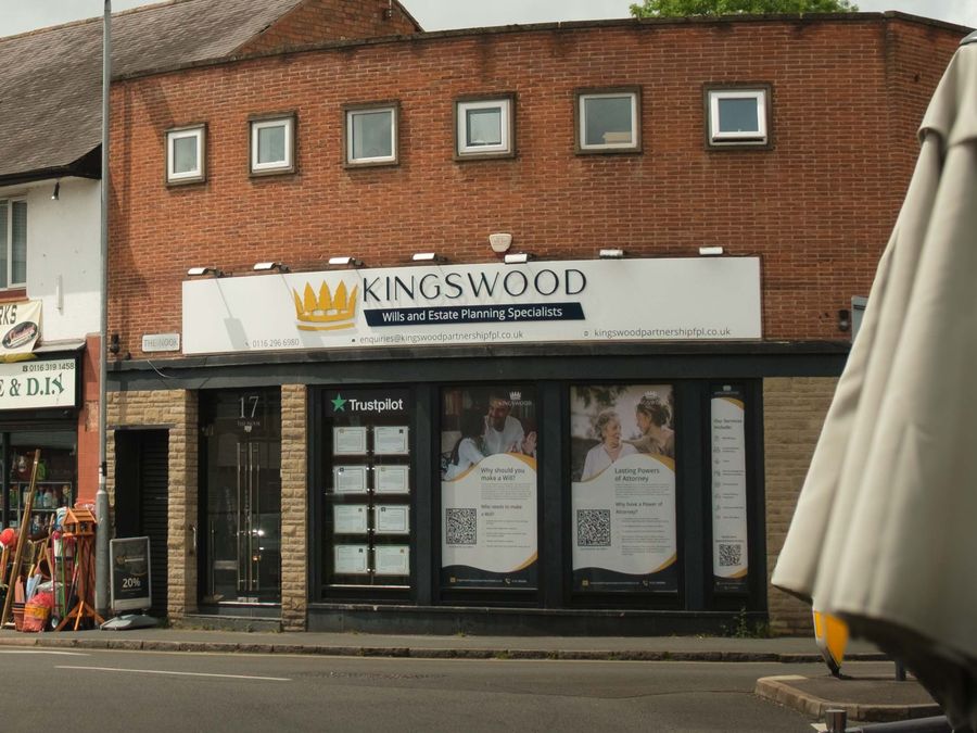 The Kingswood Partnership wills and estate planning office at 17 The Nook, Anstey, Leicester