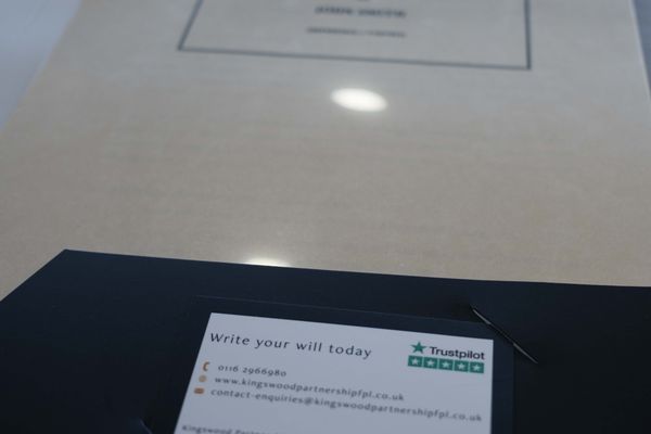 A completed Kingswood will pack with contact card