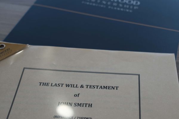 A Kingswood last will and testament document